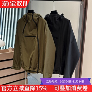 【年终清仓】24FW重磅科技羊毛面料斜拉链男女L&P冲锋衣外套夹克