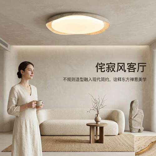 侘寂风全光谱护眼智能LED吸顶灯