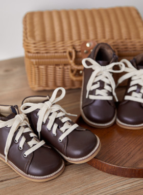 Duoremi童靴BR2344牛皮保暖加绒韩版休闲秋冬时尚儿童皮靴小童靴