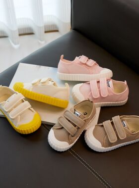 DuoReMi夏季新款BR2421韩版经典双魔术贴儿童网面透气软底机能鞋