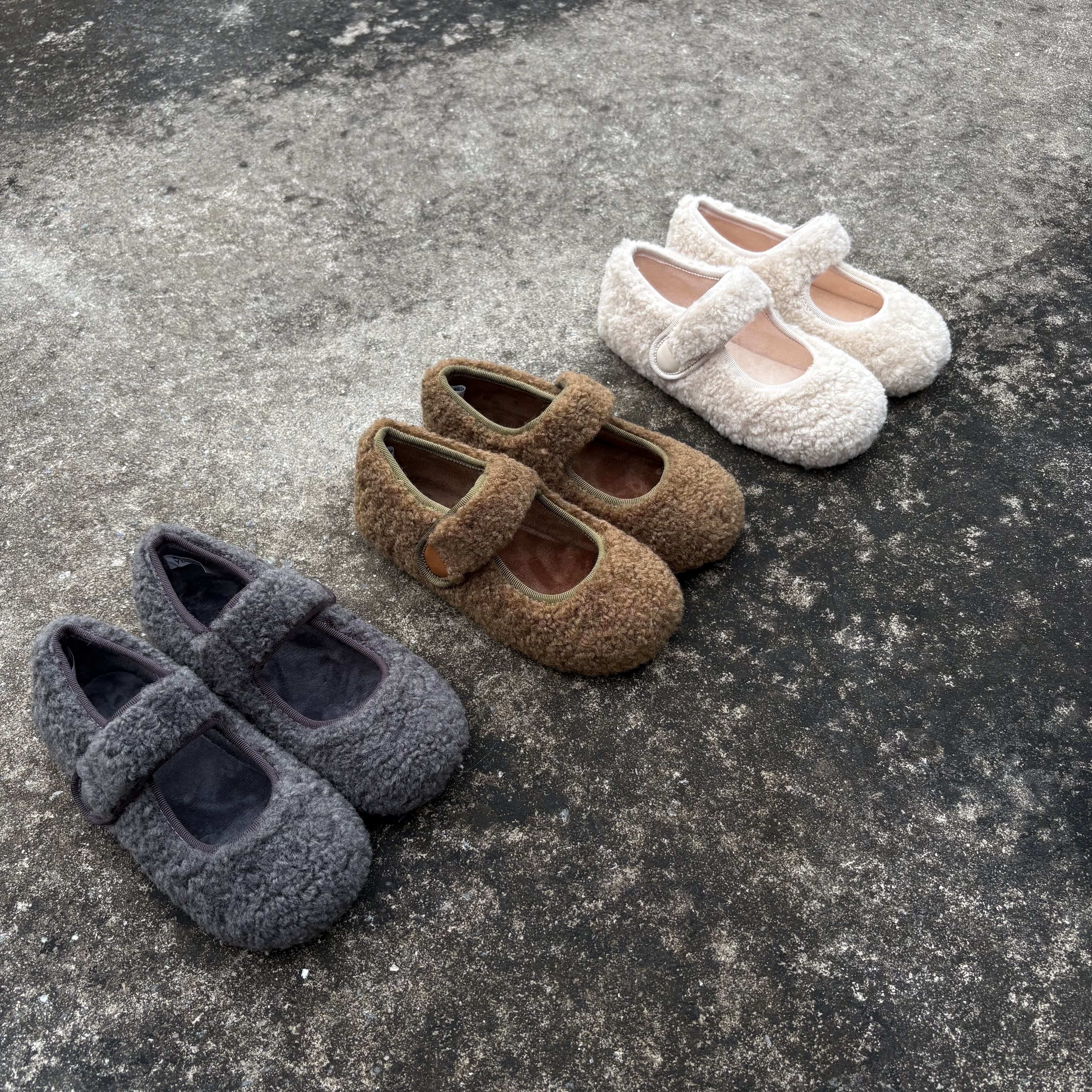 duoremi休闲亲子25aw40极简风玛丽珍复古港风潮流风韩版纯色棉鞋