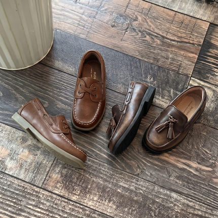 duoremi春季新款26SS21乐福鞋26ss20软底牛皮休闲风流苏皮鞋