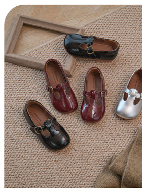 Duoremi秋季新款BR2442浅口豆豆鞋牛皮复古软底多巴胺韩版公主鞋