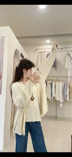2026春季新款韩版女学生圆领长袖针织衫修身显瘦百搭纯色上衣裙子