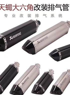 适用于摩托车502C ninja250Z400 R2503 R1 6nvx155改装排气管