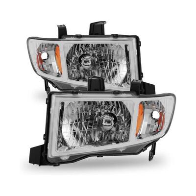 适用于2006 - 2014年本田HONDA Ridgeline黑色车头灯前照灯一对