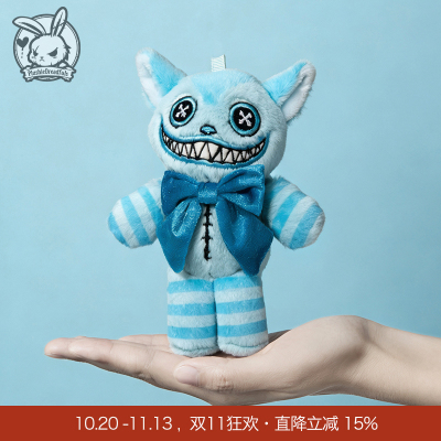 Plushie Dreadfuls毛绒挂件冰霜柴郡猫玩偶包挂饰原创潮玩礼物