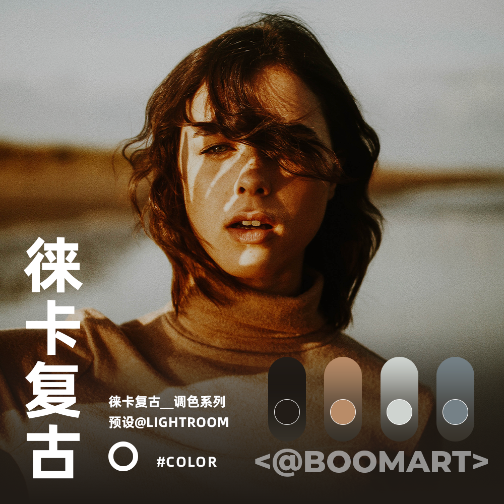 LR预设徕卡复古胶片德味人像风光景色旅拍手机版PS调色PR滤镜LUT