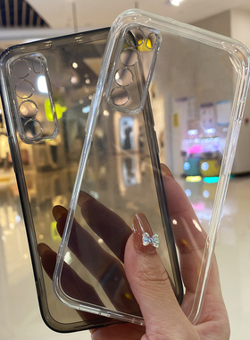 适用于华为nova7Pro手机壳透明nova7pro软套直边硅胶nova7se水墨灰色超薄男女款高级感防摔镜头全包保护壳