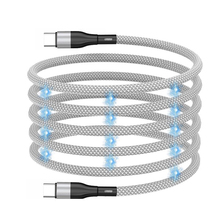 磁吸收纳100 c转lightning数据线适用华为苹果iPhone15手机平板笔记本电脑磁性pd快充电线 60w双type