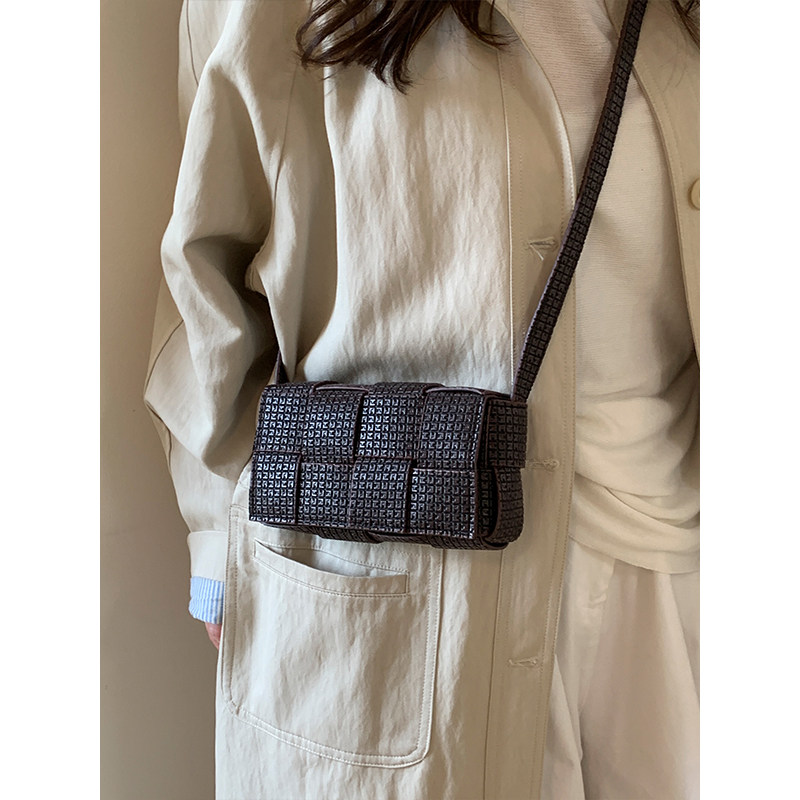 高级感编织包包女2026新款潮时尚百搭小方包女小众简约单肩斜挎包,箱包皮具/热销女包/男包,小方包,淘宝优惠券,粉丝福利购,淘宝优惠卷