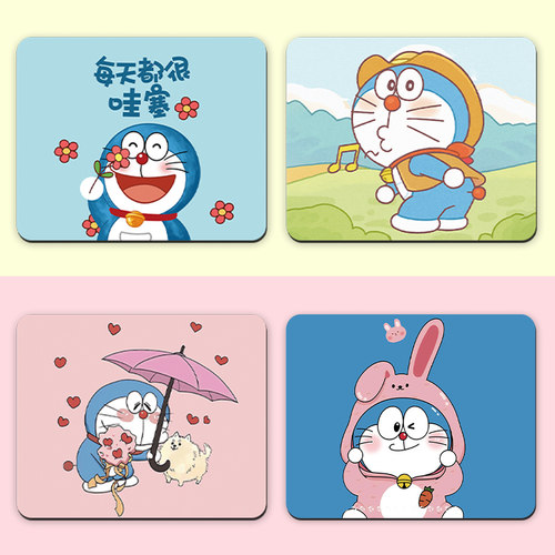 卡通鼠标垫子棕雕天然橡胶