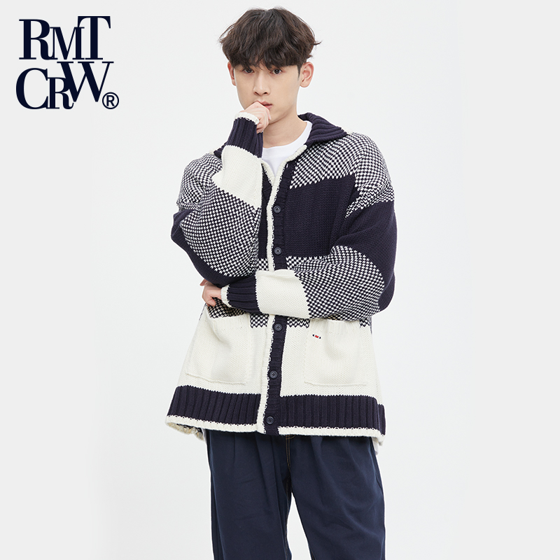 rmtcrw条纹针织毛衣开衫