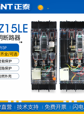 正泰透明塑壳漏电保护器DZ15LE-40-100/3901 63A 100A 2P 4P 380V