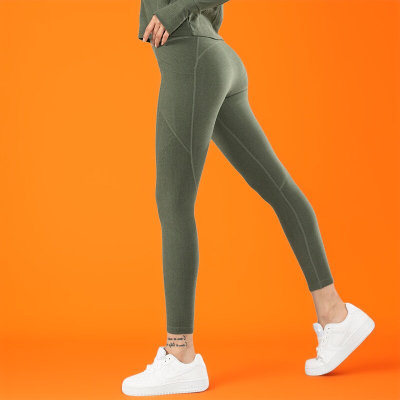 肥小棉品牌无标舒适侧口袋瑜伽裤女生秋冬季双面磨毛美臀健身外套