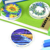 轻听美纹纸胶带中黏度易撕不伤纸留白遮挡固定美术生专用丙烯水彩