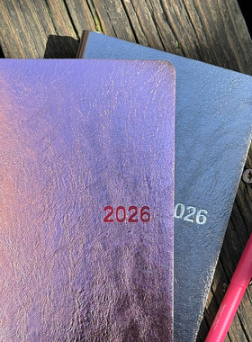 2026【B6八分格】周计划1周2页日程本weeks时间管理手帐软皮定制