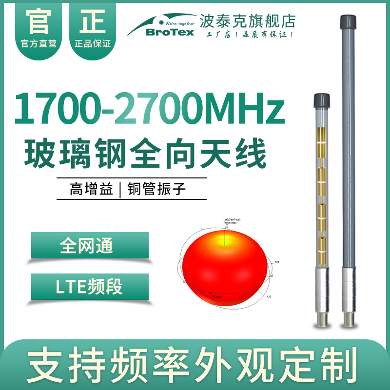 移动n41联通电信3G4G5GNR路由CPE信号放大器外接天线1700-2700MHz信号增强LTE高增益TS9室外全向玻璃钢天线 网络设备/网络相关 天线 原图主图