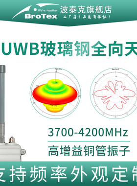 UWB定位测距3700-4200MHz超宽带室外防水防爆玻璃钢天线全向天线隧道走廊煤矿井底煤安基站定向天线
