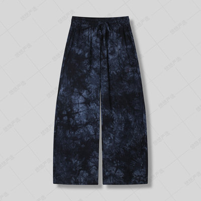 【亚麻青花瓷】穿了比不穿还凉快！夏季扎染亚麻休闲裤