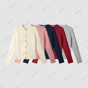 不缩水 拉夫原纱线不起球 绞花毛衣针织开衫 高端线悠悠自留款