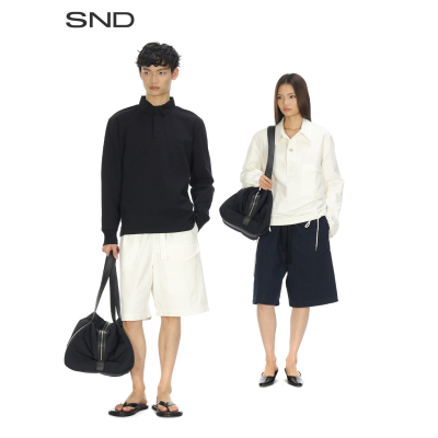 SNDSS26简约抽绳短裤男款