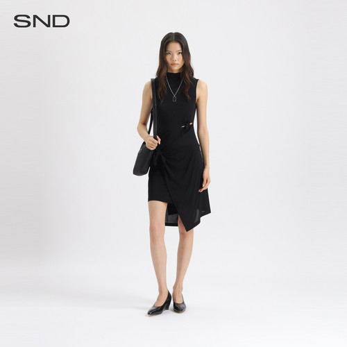 SNDPF26扭结设计连衣裙女款