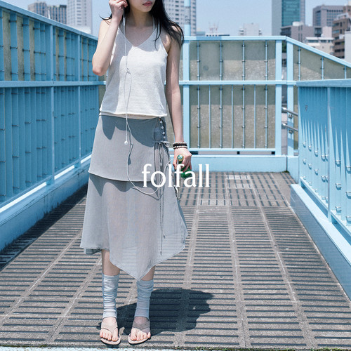 FOLFALL·轻盈叠层不规则半裙