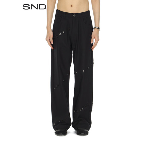 SNDSS26休闲直筒长裤男款