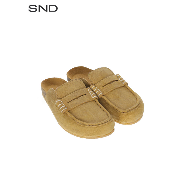 【JW ANDERSON 设计师品牌】SND SS26 缝线细节乐福拖鞋男款 - 实物图