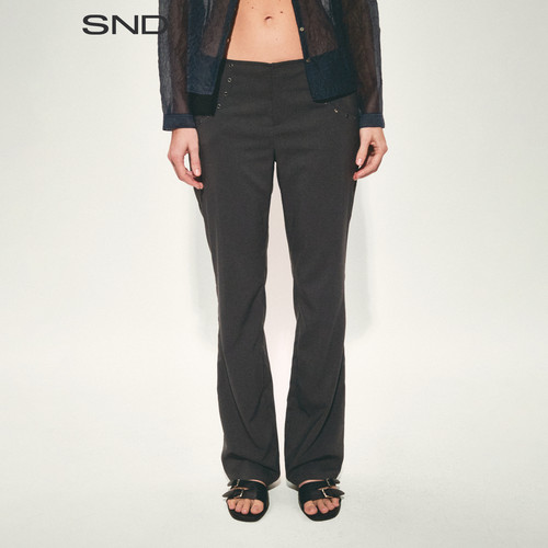SNDSS26双圆弧口袋垂顺裤