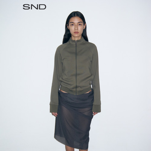 SNDSS24复古运动感简约卫衣