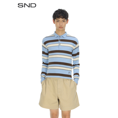 SNDSS26条纹POLO衫男款