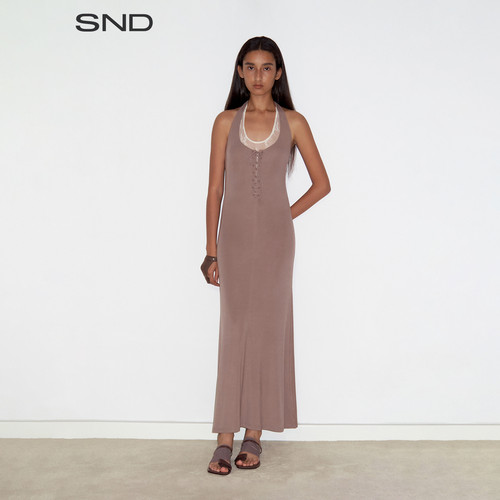 SNDSS25马术系带两穿连衣裙