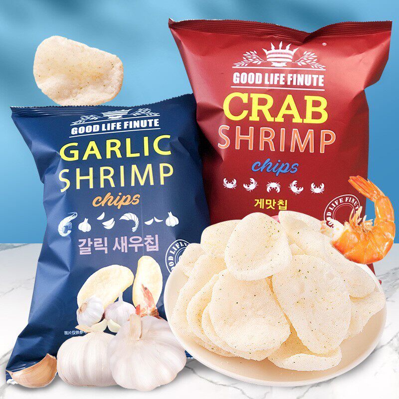 韩国进口 FINUTE趣莱福蒜虾片/虾条