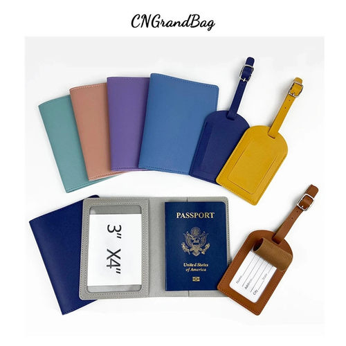 现货皮革passportcoverluggage