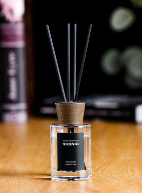KHANID室内香氛藤条香薰精油套装房间香水香熏家用增香木盖100ml