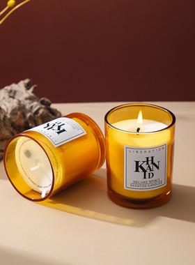 KHANID新款室内香薰蜡烛豆蜡小众礼物生日香氛伴手礼平安祝福蜡烛