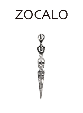ZOCALO笑面骷髅匕首金刚杵吊坠