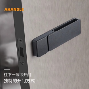 隐形门锁侧拉隐形室内卫生间卧室房门锁现代静音磁吸锁