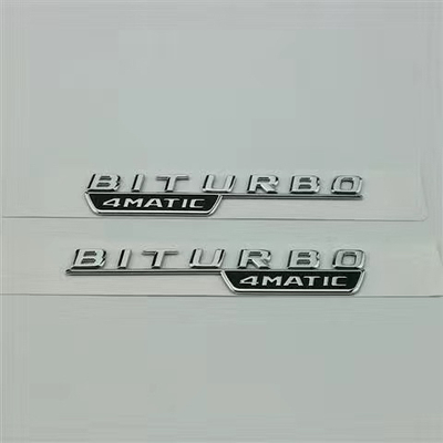 奔驰AMG TURBO 4MATIC BITURBO 4MATIC+叶子板侧标车标车身标志贴