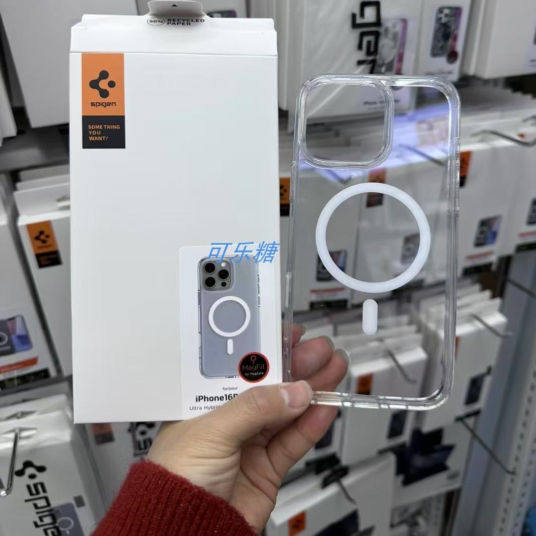 【灵动触控按键相机控制】Spigen适用苹果iphone17promax/16Pro/16Plus/17air手机保护壳透明套Magsafe手机壳