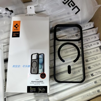 Spigen适用于苹果iphone17/17Air/17pro/17promax防摔缓震手机壳磁吸MagSafe保护套透明简约 17pro