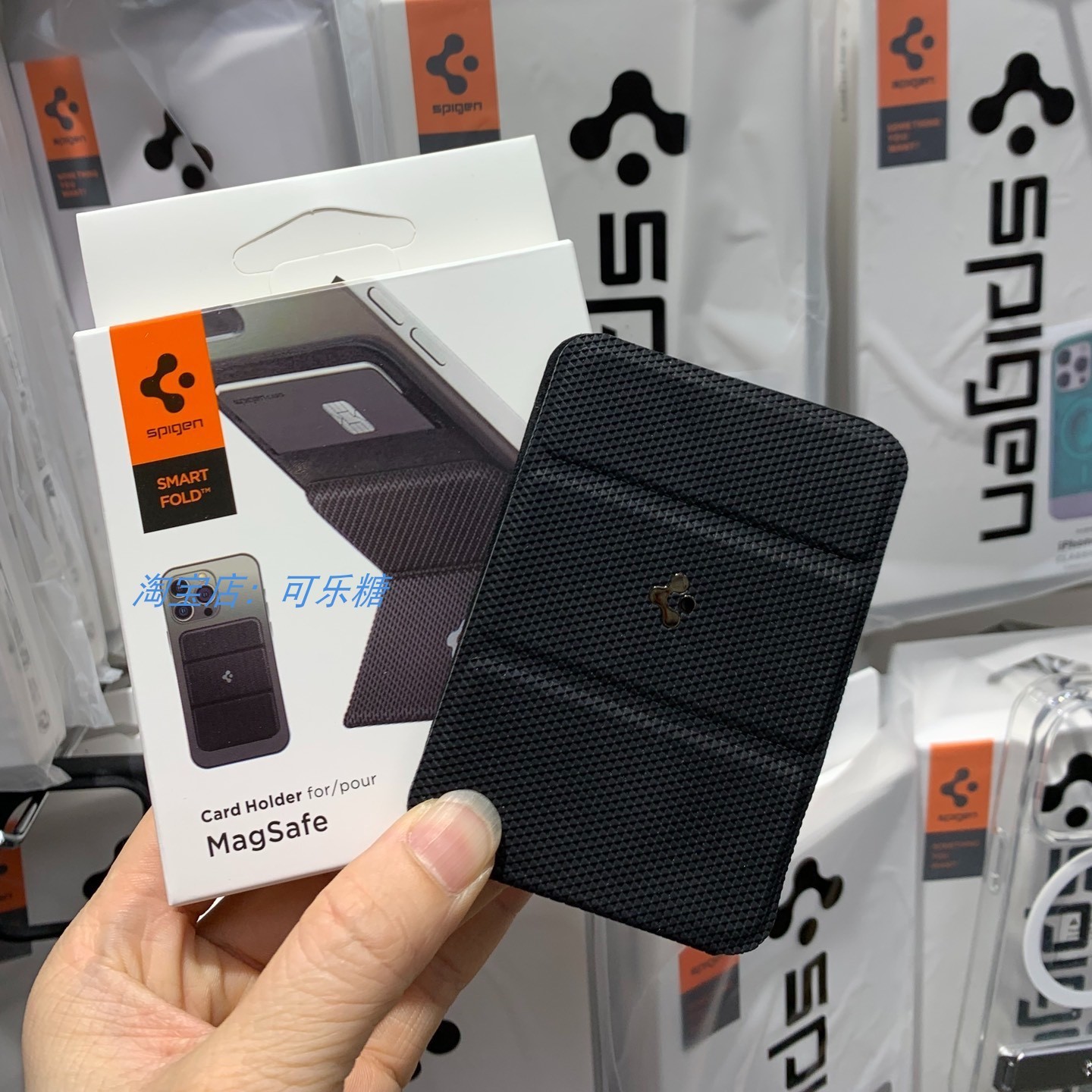 Spigen适用苹果iphone磁吸卡包三星Samsung桌面支架磁铁无线充电
