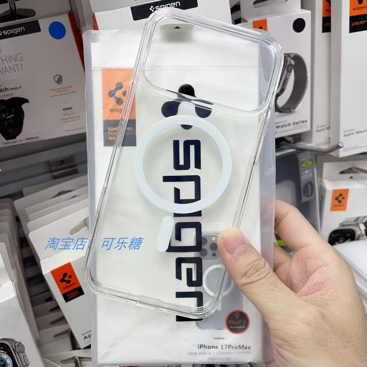 【灵动触控按键相机控制】Spigen适用苹果iphone17promax/17Pro17air手机保护壳透明套Magsafe手机壳