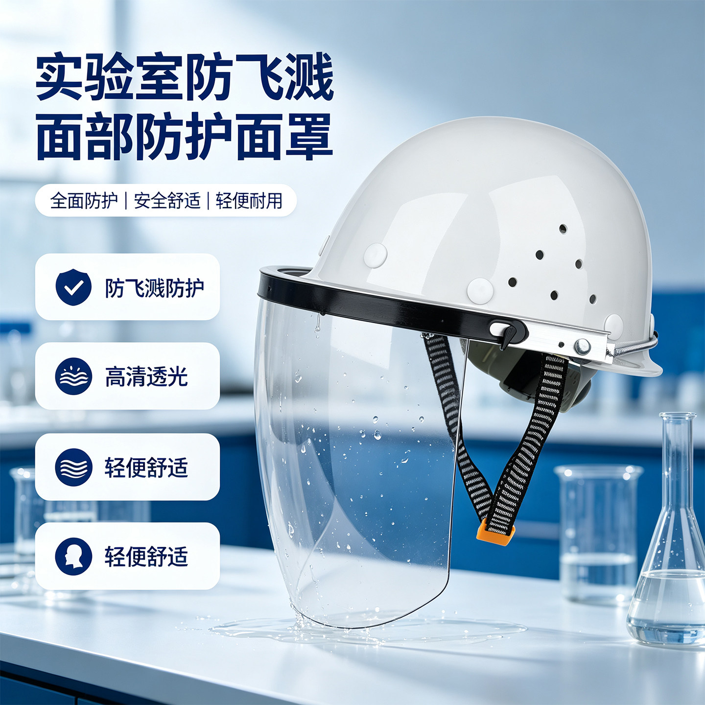 实验室面罩防护防腐蚀化学品面屏