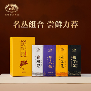 正山堂岩语四大名丛水金龟铁罗汉半天妖白鸡冠特级茶叶试喝装 32g