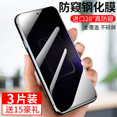 真我gtneo5防窥钢化膜防摔爆高清