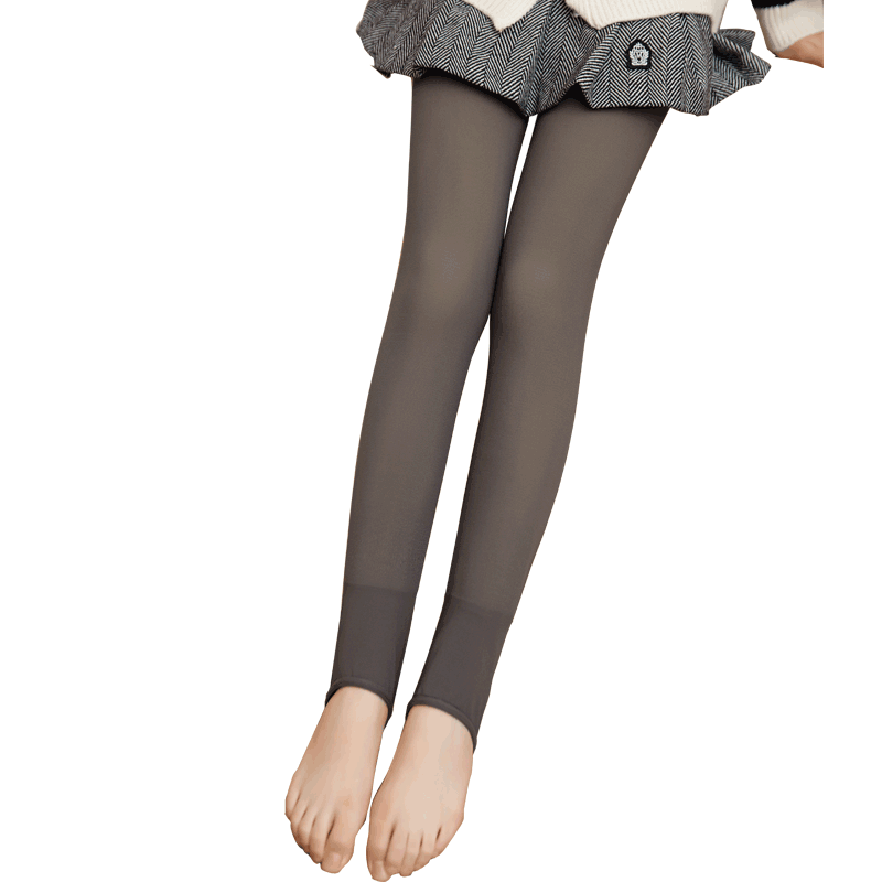 肤色加绒外穿空姐灰踩脚连裤袜