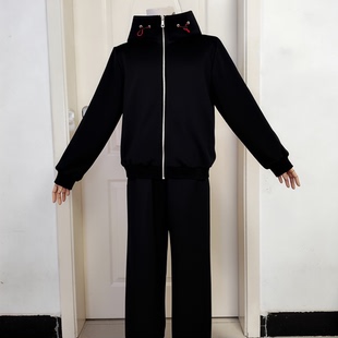 咒术回战cos虎杖悠仁cos服死灭洄游日常服面料连帽套装cosplay男